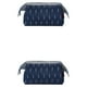 thumbnail image 2 of Minnieouse Bolso compacto y práctico impermeable para todos los elementos esenciales de belleza, bolsa de maquillaje portátil para mujer, pluma pluma azul marino 2Conjunto, 2 of 6