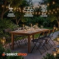 thumbnail image 3 of Set De Sillas Plegables De Plástico Reforzadas con Estructura De Acero 80 X 39 cm Silla para Eventos Resistente Color Negro Silla Portatil Silla Plegable para Fiestas (6), 3 of 7