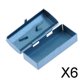 thumbnail image 1 of Caja de Herramientas de Metal en Miniatura para Casa de Muñecas, Escala 5x1/12, Decoración Del Hogar, Color Azul 6 piezas, 1 of 8