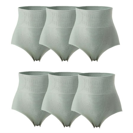

6PCS High Waist Panties Underwear Women s Shorts Briefs Sexy Underpants Female Sets Cotton Panties-green M