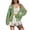 Z1-Green, variant on Women's Cherry Cropped Cardigan Sweaters Open Front Long Sleeve Cute Chunky Knit Short Cardigan Trendy