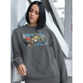 thumbnail image 2 of Image Conscious Military Ride Motorcycle Sweatshirt Womens -Porter Hastings Designs, Female 4X-Large, 2 of 4