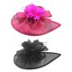 thumbnail image 1 of 2 piezas de sombrero de malla para mujer, elegante flor, pinza para el pelo, , cóctel, fiesta de té, boda, Derby de Kentucky , negro rosa rojo Sunnimix sombrero tocado, 1 of 8