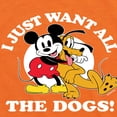thumbnail image 3 of Mickey & Friends - Mickey Pluto Just Want All Dogs - Toddler And Youth Short Sleeve Graphic T-Shirt, 3 of 5
