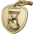 FCUnique Personalized 3D Embossed Vintage Solid Brass Pet Tags