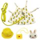 thumbnail image 5 of Ropa de conejo para mascotas con arnés, correa, bolsa, sombreros, 5 of 5