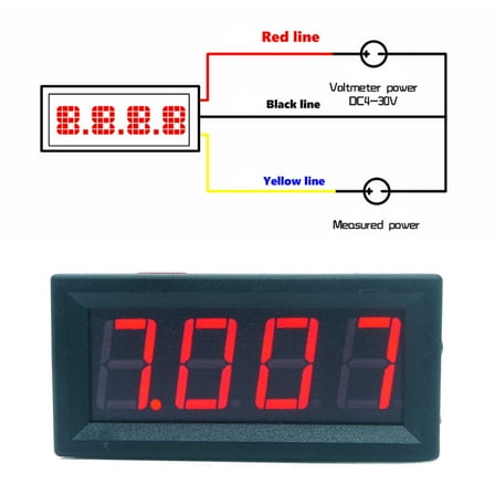 Super 0.56 Inch 4-digit Voltmeter 100V for 13 12 Max 6/5/4 6/5/4