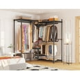 thumbnail image 6 of Clothes Rack Loads 725LBS, Heavy Duty Closet Garment Rack 13.9" D x 70.6" W x 77" H，Black, 6 of 7