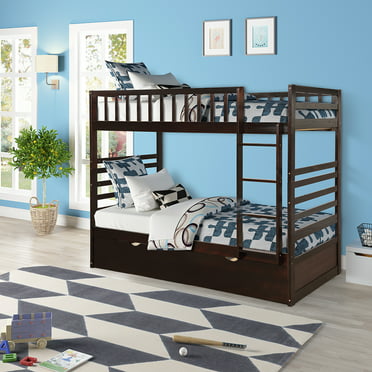 Storkcraft Caribou Twin Over Solid, Storkcraft Caribou Solid Hardwood Twin Bunk Bed Navy