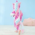thumbnail image 5 of Gyratedream Infants Toddlers Animals Bodysuit Spring and Full Hooded Romper Jumpsuit Fancy Onesies (Colourful Unicorn), 5 of 8