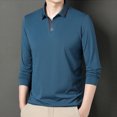thumbnail image 1 of pstuiky Camisas de manga larga de invierno para hombre, Pijama deportivo para hombre, para estar en casa, de color liso, con camiseta deportiva de manga larga y cuello vuelto m, 1 of 9
