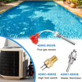 thumbnail image 2 of Stack Flue Sensor Set Kit for Pentair, Durable Pool Heater Accessories Parts 42002-0024S Flue Gas Sensor 42001-0053S Spa Heater Thermistor Replacement 42001-0063S High Limit Switch, 2 of 7