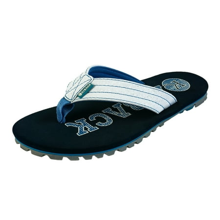 

Men s Kaiback Classic Sport Flip Flops | Heavy-Duty Outdoor Rubber Sandals with Tough Tread & Arch Support
