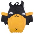 thumbnail image 2 of Mochila escolar para niños, mochila de tela con diseño de murciélago de dibujos animados, para guardería, color amarillo, 2 of 9