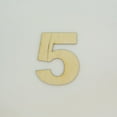 thumbnail image 1 of 1 Pc, 6 Inch X 1/4 Inch Wood Numbers 5 In The Arial Font Great For Craft Project & Different Decor, 1 of 3