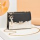 thumbnail image 4 of Mujeres Messenger Bolsa Lentejuelas Moda Moda Single Hombro PU Cadena de cuero Correa Bolso Móvil Teléfono Móvil Flip Bolsas Bolsos Regalos Tipo Negro 2 kenally AP008901-06, 4 of 7