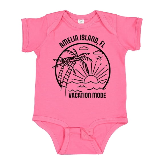 Inktastic Summer Vacation Mode Amelia Island Florida Boys or Girls Baby Bodysuit