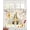 pink, variant on Yellow Gnomes Sheer Curtains 84 Inch Length 2 Panels Set for Living Room/Bedroom, Spring Floral Bees Daisy Branches Wooden Kitchen Curtains Grommet Semi-Sheer Curtains Window Treatments 42"x84"x2