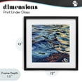 thumbnail image 4 of Stupell Industries Modern Sunrise on Rippling Water Black Framed Print Under Glass, 13 x 13, by Kate Jarvik Birch, 4 of 8