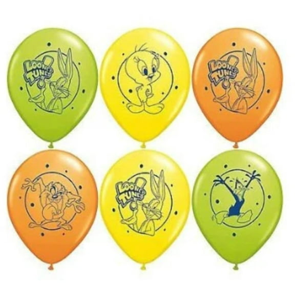 11" LOONEY TUNES Latex Assortment Balloon • Party Supplies Decorations Balloon - Pack of 6
