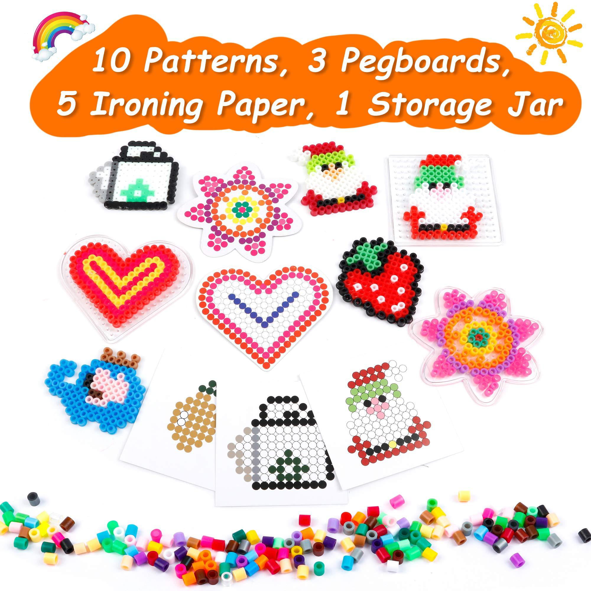 16Colors Set for Kids Including Pegboards, Ironing Accessories Iron Beads Christmas Birthday Gift, Size: 2.6 mm