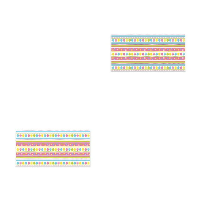 relayinert Easter Tablecloth Waterproof Single-Use Rectangle Print Table Cloth Festival Barbecue Oil-proof Tablecover Tableware Type 3 2Set