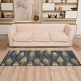 thumbnail image 2 of Yayeee Runner Rug for Bedroom 2'x6' Machine Washable Hallway Non Slip Mat, Peacock Feathers Pattern, 2 of 8