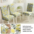 thumbnail image 5 of Lemon Dining Chair Covers Set of 4 Bright Yellow Fruit Print Washable Slipcovers Removable Stretch Polyester Protector for Kitchen or Dining Room Use, 5 of 7
