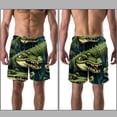thumbnail image 3 of luoweisi Men's Beach Shorts Quick Dry Swim Trunks with Mesh Lining Crocodile 2XL, 3 of 5