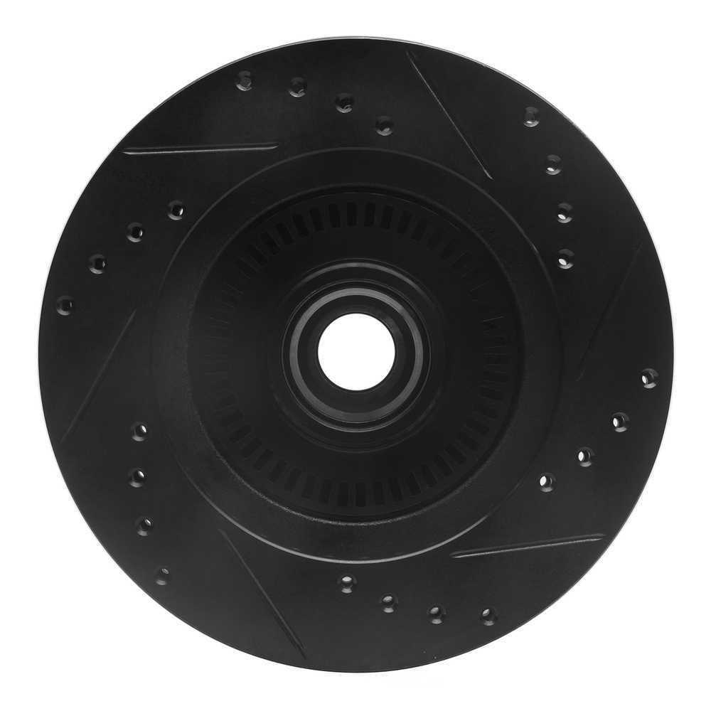 Dynamic Friction Company 633-55000L DFC Brake Rotor - Drilled And Slotted - Black