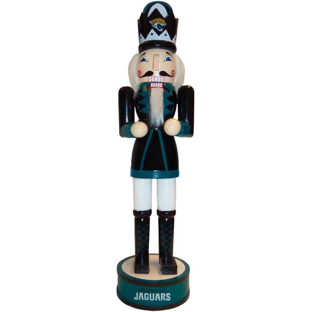Forever Collectibles NFL 14" Wooden Nutcracker, Jacksonville Jaguars