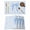 Blue, variant on Cute Bow Placemats Set of 6, Blue Bowknot Minimalist Solid Color Placemats for Dining Table, Place Mats for Kitchen Tabletop, Waterproof Wipeable Dining Table Mats Set