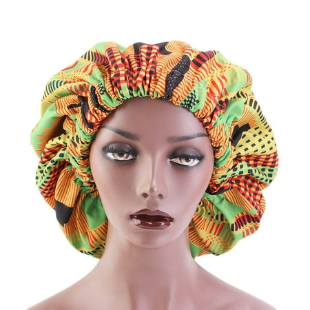 bonnets kente doublure frizz cetim touca