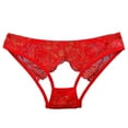 thumbnail image 1 of Women's Lace Underwear Summer Ribbon Thin Hollow Out Panties Comfortable Bikini Design, 1 of 3