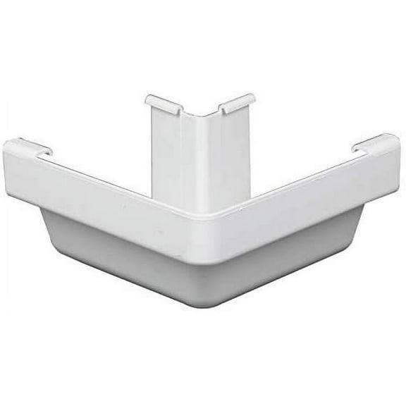 Amerimax Gutter Outside Miter K-Style Traditional Vinyl - White 5-In. - 44 Pack
