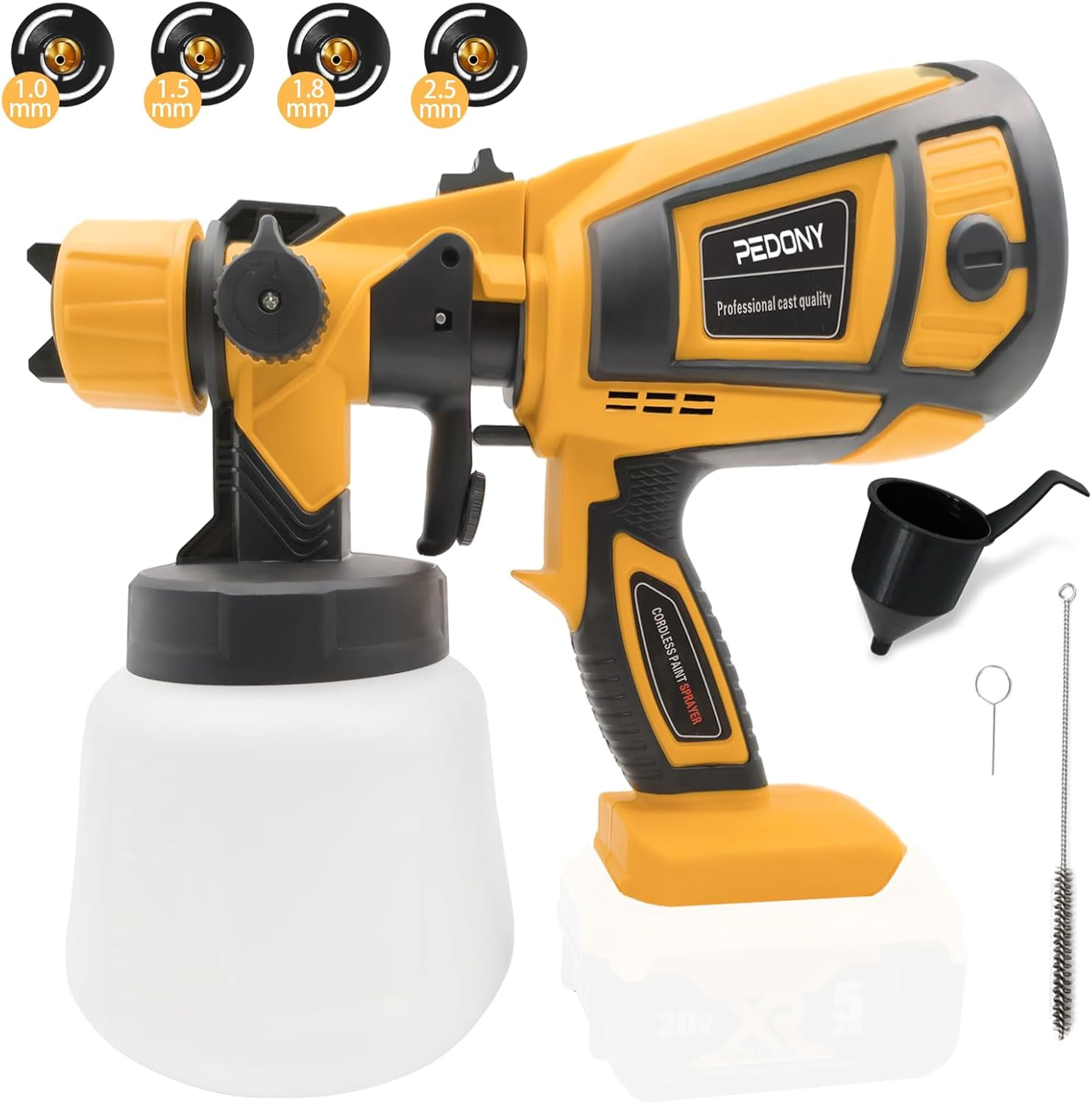 Cordless Paint Sprayer for Ryobi 18v Battery 200W HVLP Paint Sprayer Gun with Brushless Motor for Cabinets Cars Walls Furniture House Painting Tool Only Walmart