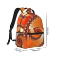 thumbnail image 2 of Rocae Orange Rotating for Comfortable Student Backpack - Lightweight ,Durable School Bag Ideal for Middle School, High School, and College, 2 of 6
