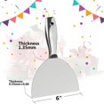 thumbnail image 3 of -knife 6 Inch,one Piece Premium Polished All-stainless Steel Scraper Tool For Drywall Finishing, 3 of 5