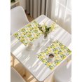 thumbnail image 5 of Lemon Placemats Set of 12, Farmhouse Fruit Rustic Country Summer Plant Placemats for Dining Table, Place Mats for Kitchen Tabletop, Waterproof Wipeable Dining Table Mats Set, 5 of 9