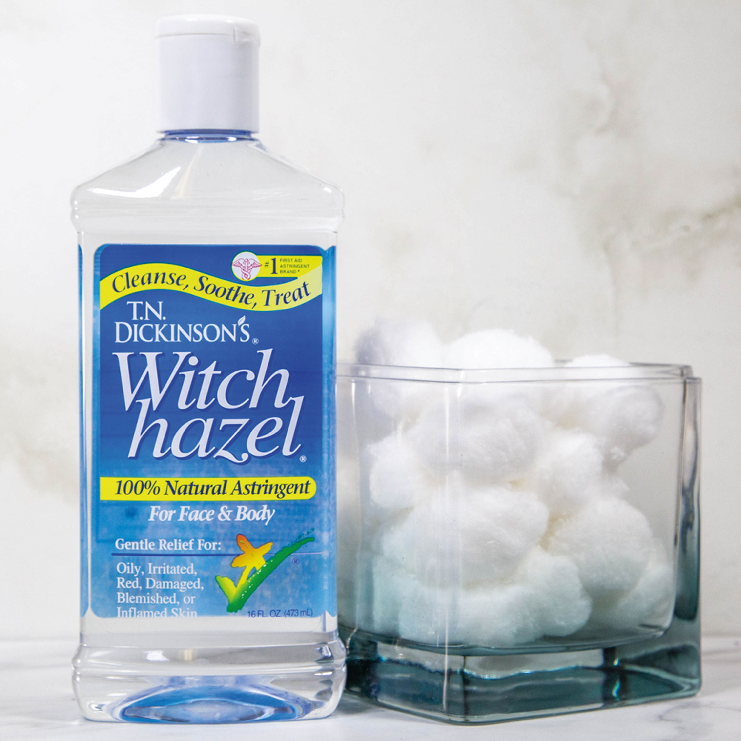 T.N. Dickinson&#39;s Witch Hazel 100% Natural Astringent for Face and Body, 16 fl oz - Walmart.com