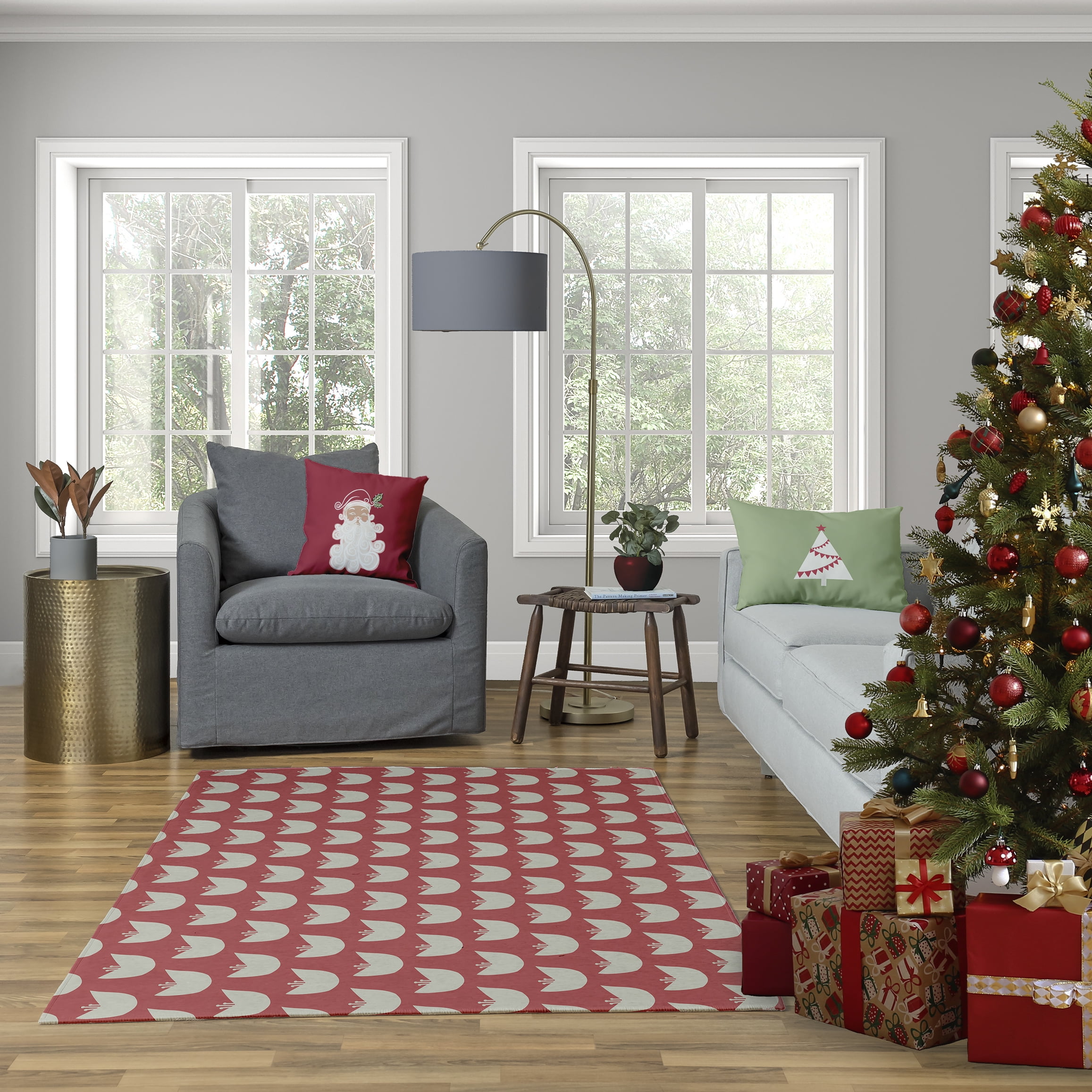Simply Daisy 16" x 16" Believe in Santa Decorative Throw Pillow