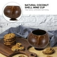 Axio 1Pc Coconut Shell Wine Cup Beverage Juice Cup Dessert Bowl Cup