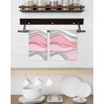 thumbnail image 3 of Pink Gray Ombre Hand Towels Set, Waffle Weave Kitchen Towels 4 Pieces, Modern Abstract Moire Art Geometric Microfiber Hair Face Bath Tea Towel Absorbent Quick Drying Cleaning Dish Cloths, 15.7"x23.6", 3 of 7