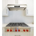 thumbnail image 4 of Vertrons 30" 850CFM Under Cabinet Range Hood | Steam Auto Clean | Superior Perimeter Extraction Design | Six Touch Control Speeds | Auto power off function | Remote Control | GU10 LED Lights, 4 of 7