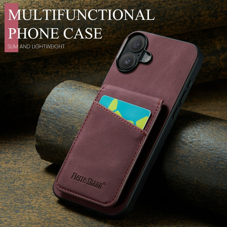 Compatible with Apple iPhone 16 Plus Case Wallet with Credit