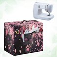 thumbnail image 4 of HELLHERO Sewing Machine Dust Cover Black Cat Cherry Blossoms Stylish Storage Pocket for Mom Wife Gifts, 4 of 8