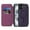 Purple, variant on Allytechgroup iPhone 15 Wallet Case Compatible with MagSafe, PU Leather Folio Card Holder RFID Blocking Shockproof Flip Cover Hidden Closure Phone Case for Apple iPhone 15, Gray