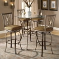 thumbnail image 2 of Hillsdale Brookside 30" Diamond Back Swivel Bar Stool in Metallic Brown, 2 of 2