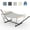Light Gray, variant on Kicctian Portable 2 Person Hammock with Adjustable Steel Stand for Patio, Garden, Beach or Backyard,Blue