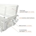 thumbnail image 6 of Fortune Candy HDPE Porch Swing with 18/8 Stainless Steel Bolts, Ergonomic Design, Ultra Weather-Resistant, Heavy Duty 1200 lbs, for Outdoor Patio Garden Yard (Vanilla White), 6 of 8